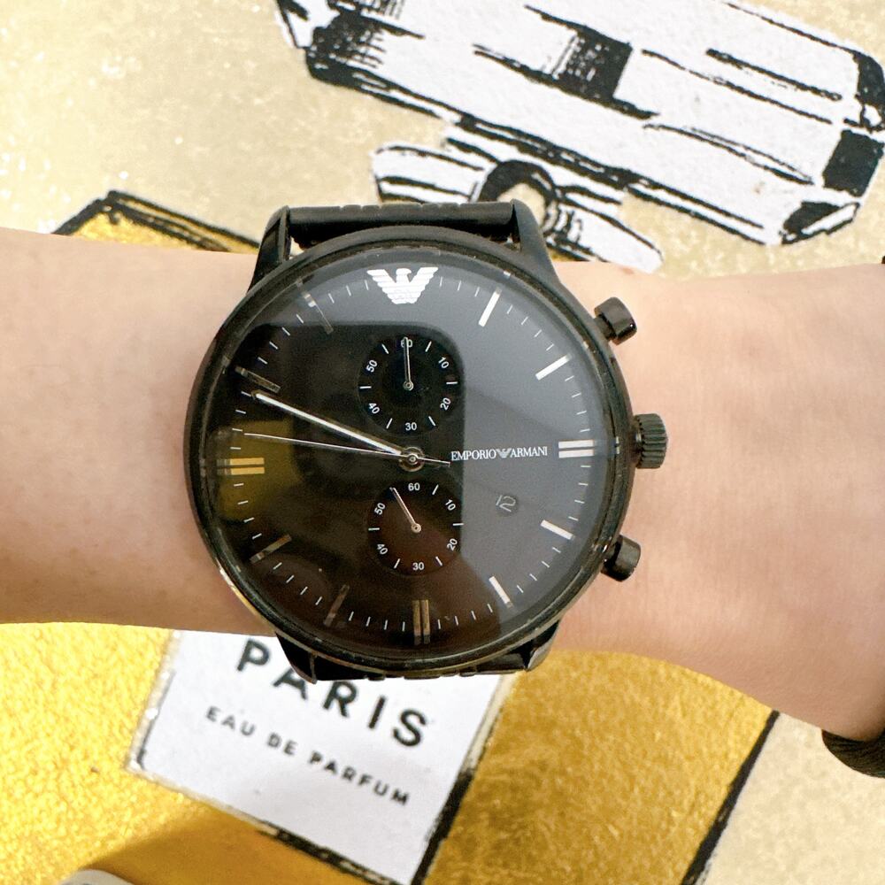 Emporio Armani Retro AR1934 Women's Watch With Black Dial